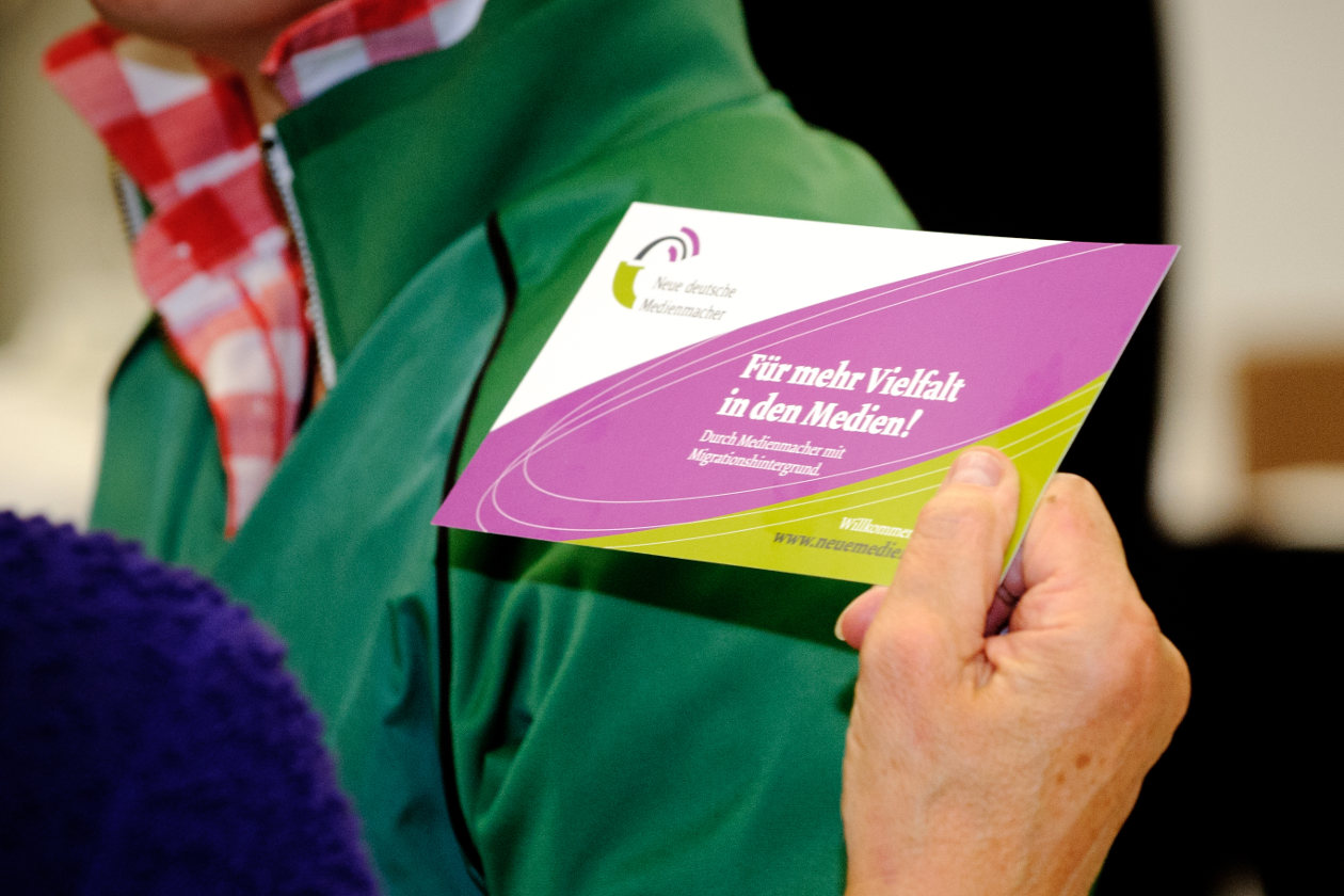 Flyer der Neuen Deutschen Medienmacher "Für mehr Vielfalt in den Medien" Flyer der Neuen Deutschen Medienmacher "Für mehr Vielfalt in den Medien"