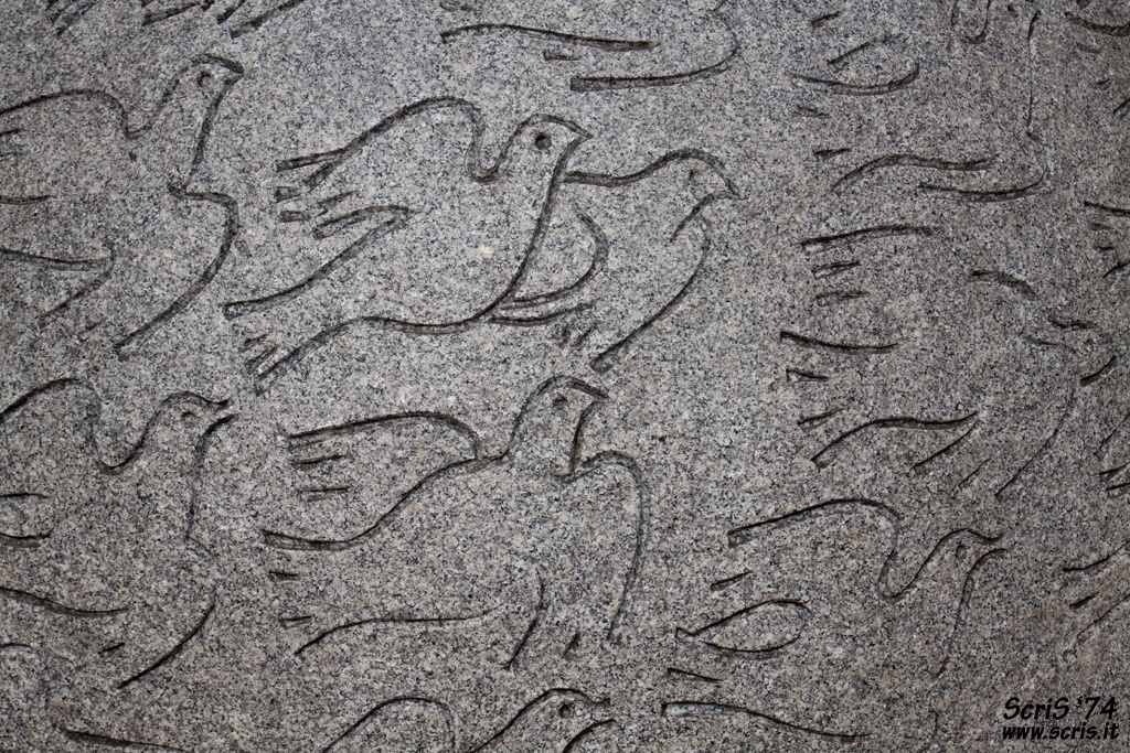 peace doves flying peace doves flying, stone engraving