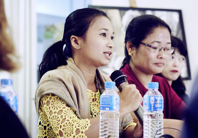 Sok Sothea at the Women's Conference on Beijing+20 in Cambodia Sok Sothea at the Women's Conference on Beijing+20 in Cambodia
