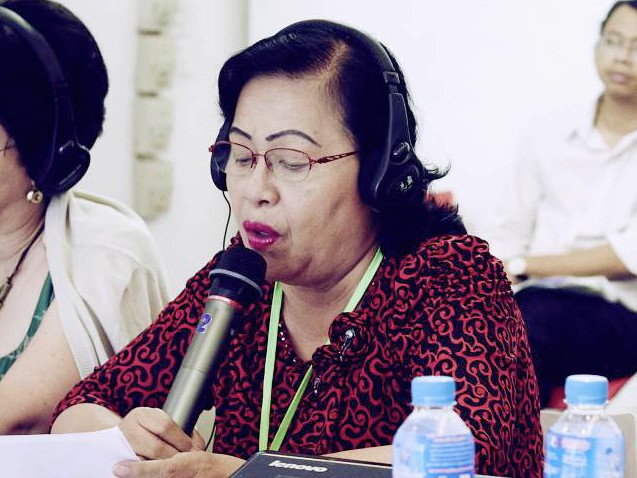 Ung Yokkhoan at the Women's Conference on Beijing+20 in Cambodia Ung Yokkhoan at the Women's Conference on Beijing+20 in Cambodia