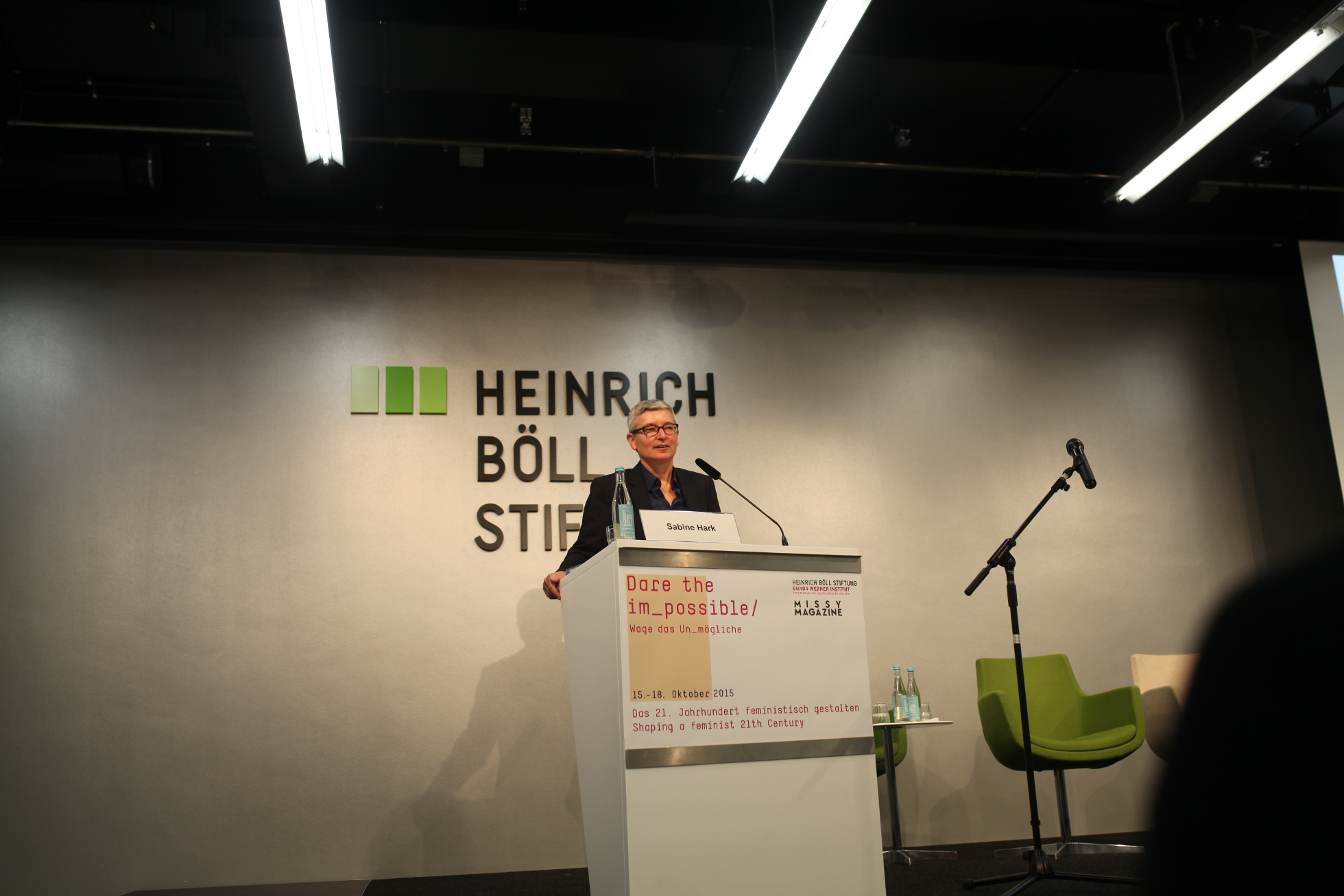 Sabine Hark bei der Eröffnung von Dare the im_possible /Wage das Un_mögliche Sabine Hark